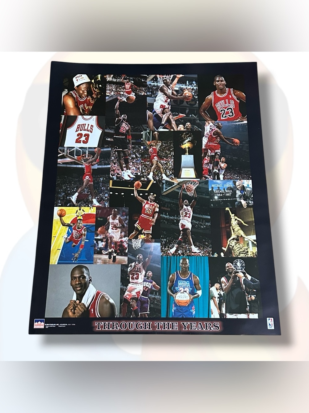 Vintage 1998 Michael Jordan “Through The Years” Starline Inc. Collage Poster